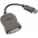 Lenovo - DisplayPort cable - single link - DisplayPort (M) to DVI-D (F) - 20 cm - for ThinkCentre M58; M70; ThinkPad L520; T420; X20X; X20X Tablet; X220; X220i Tablet