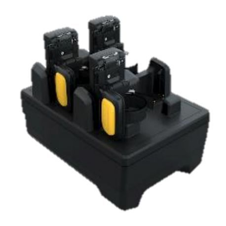 Zebra 4-Slot Ring Scanner Cradle - Handheld  /  barcode scanner charging cradle - output connectors: 4 - 0