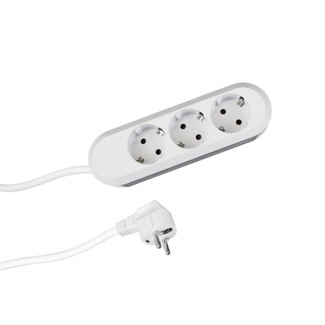 Bachmann SMART - Power strip - AC 250 V - output connectors: 3 - 1.4 m - Germany - white - 1
