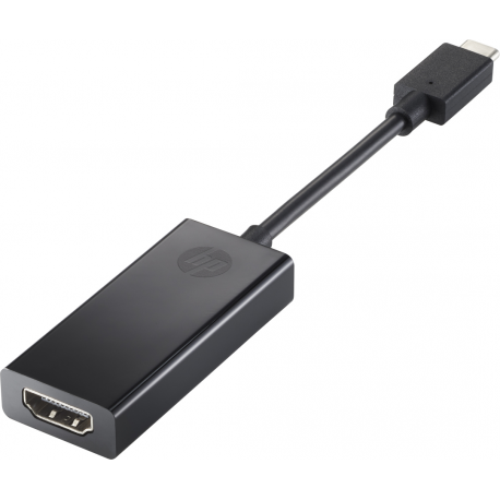 HP - External video adapter - USB-C - HDMI - black - for EliteBook x360; ProBook x360; ZBook 15 G3, 15 G4, 17 G4, Studio G3, Studio G4 - 0