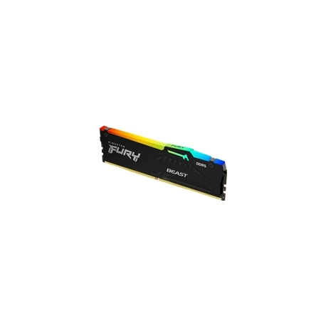 Kingston FURY Beast RGB - DDR5 - module - 16 GB - DIMM 288-pin - 5600 MHz  /  PC5-44800 - CL36 - 1.25 V - unbuffered - on-die ECC - black - 0