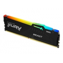 Kingston FURY Beast RGB - DDR5 - module - 16 GB - DIMM 288-pin - 5600 MHz  /  PC5-44800 - CL36 - 1.25 V - unbuffered - on-die ECC - black