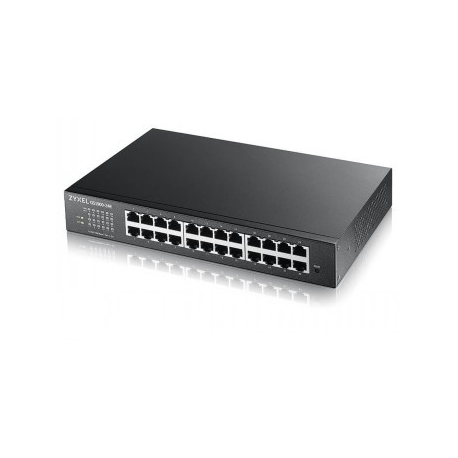 Zyxel GS1900 Series GS1900-24E - Switch - smart - 24 x 10 / 100 / 1000 - rack-mountable, wall-mountable - for USG Flex 100 - 0