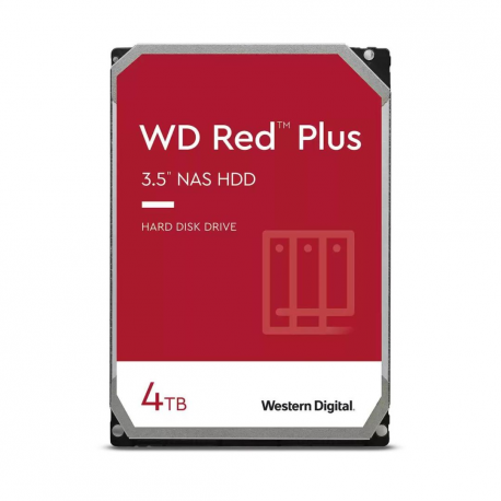 WD Red Plus WD40EFPX - Hard drive - 4 TB - internal - 3.5" - SATA 6Gb / s - 5400 rpm - buffer: 256 MB - 0