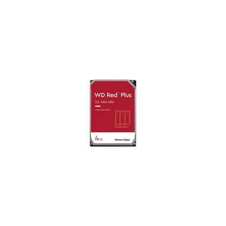 WD Red Plus WD40EFPX - Hard drive - 4 TB - internal - 3.5" - SATA 6Gb / s - 5400 rpm - buffer: 256 MB - 1