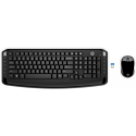HP 300 - Keyboard and mouse set - wireless - black - for OMEN by HP Laptop 16; Victus by HP Laptop 16; Laptop 15, 17; Pavilion Plus Laptop 14