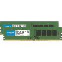Crucial - DDR4 - kit - 32 GB: 2 x 16 GB - DIMM 288-pin - 3200 MHz  /  PC4-25600 - CL22 - 1.2 V - unbuffered - non-ECC