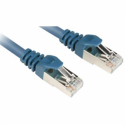 Sharkoon - Patch cable - RJ-45 (M) to RJ-45 (M) - 1.5 m - SFTP - CAT 6 - blue