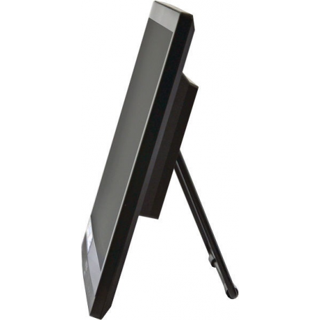 HANNS.G HT161HNB - HT Series - LED monitor - 15.6" - touchscreen - 1366 x 768 @ 60 Hz - 220 cd / m² - 500:1 - 12 ms - HDMI, VGA - headphone - 3