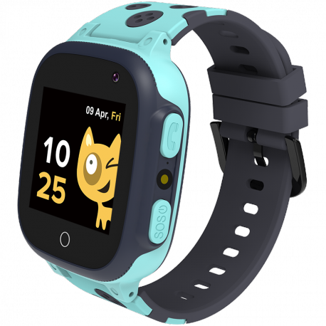 Canyon Kids Sandy KW-34 - Smart watch with strap - silicone - display 1.44" - 32 MB - Bluetooth - 0.08 Megapixel camera - 42 g - blue / grey - 1