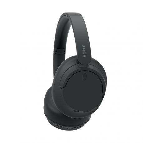 Sony WH-CH720N - Headphones with mic - full size - Bluetooth - wireless, wired - active noise cancelling - 3.5 mm jack - black - 1