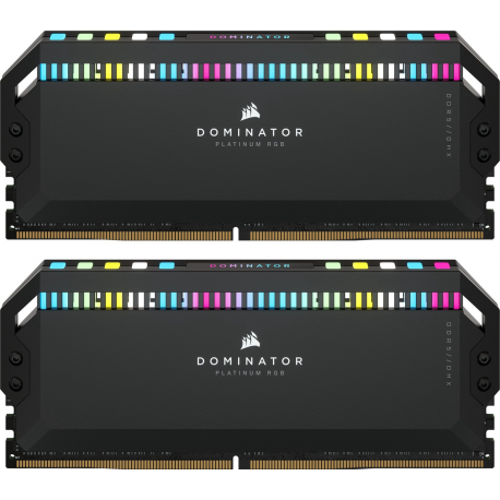 CORSAIR Dominator Platinum RGB - DDR5 - kit - 64 GB: 4 x 16 GB - DIMM 288-pin - 6200 MHz / PC5-49600 - CL32 - 1.40 V - black - 1