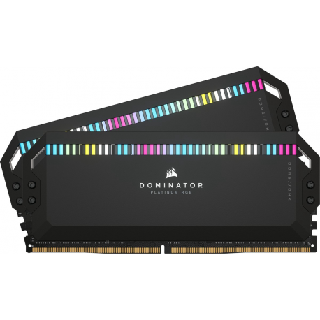 CORSAIR Dominator Platinum RGB - DDR5 - kit - 64 GB: 4 x 16 GB - DIMM 288-pin - 6200 MHz / PC5-49600 - CL32 - 1.40 V - black - 3