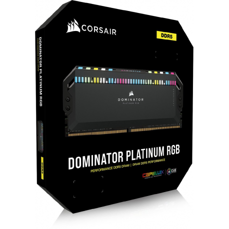 CORSAIR Dominator Platinum RGB - DDR5 - kit - 64 GB: 4 x 16 GB - DIMM 288-pin - 6200 MHz / PC5-49600 - CL32 - 1.40 V - black - 6