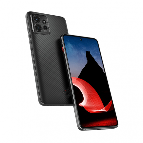 Motorola ThinkPhone - 5G smartphone - dual-SIM - RAM 8 GB  /  Internal Memory 256 GB - pOLED display - 6.6" - 2400 x 1080 pixels (144 Hz) - 3x rear cameras 50 MP, 13 MP - front camera 32 MP - carbon black - 1