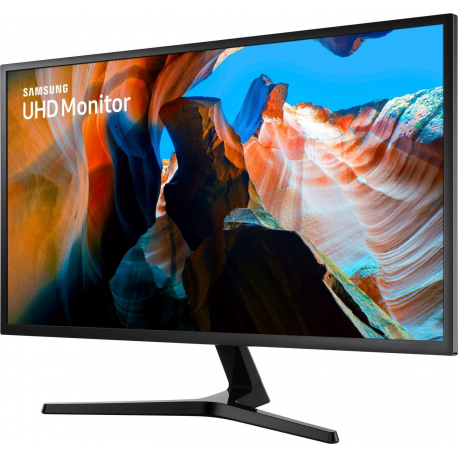 Samsung U32J590UQP - UJ59 Series - LED monitor - 32" (31.5" viewable) - 3840 x 2160 4K @ 60 Hz - VA - 270 cd / m² - 3000:1 - 4 ms - 2xHDMI, DisplayPort - dark blue / grey - 1
