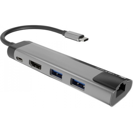 Natec Fowler GO - Docking station - USB-C - HDMI - 1GbE - 0