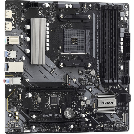 ASRock B550M Phantom Gaming 4 - Motherboard - micro ATX - Socket AM4 - AMD B550 Chipset - USB 3.2 Gen 1 - Gigabit LAN - onboard graphics (CPU required) - HD Audio (8-channel) - 3