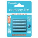 Panasonic eneloop lite BK-4LCCE / 4BE - Battery 4 x AAA - NiMH - ( rechargeable ) - 550 mAh