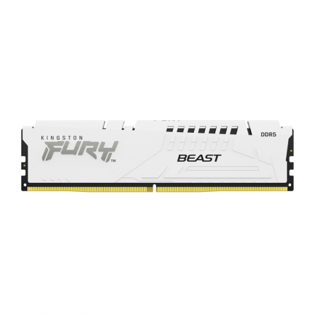 Kingston FURY Beast - DDR5 - module - 16 GB - DIMM 288-pin - 5600 MHz / PC5-44800 - CL40 - 1.25 V - unbuffered - on-die ECC - white - 0