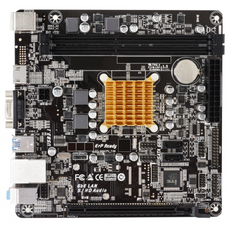 Biostar A68N-2100K - Motherboard - mini ITX - AMD E1 6010 - USB 3.2 Gen 1 - Gigabit LAN - onboard graphics - HD Audio (8-channel) - 1