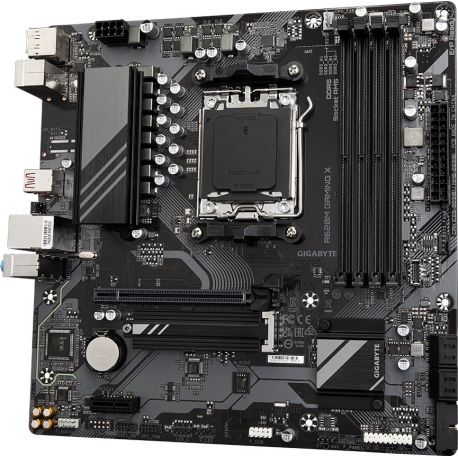 Gigabyte A620M GAMING X - Motherboard - micro ATX - Socket AM5 - AMD A620 Chipset - USB 3.2 Gen 1, USB-C 3.2 Gen 2x2, USB-C 3.2 Gen 1 - Gigabit LAN - onboard graphics (CPU required) - HD Audio (8-channel) - 2