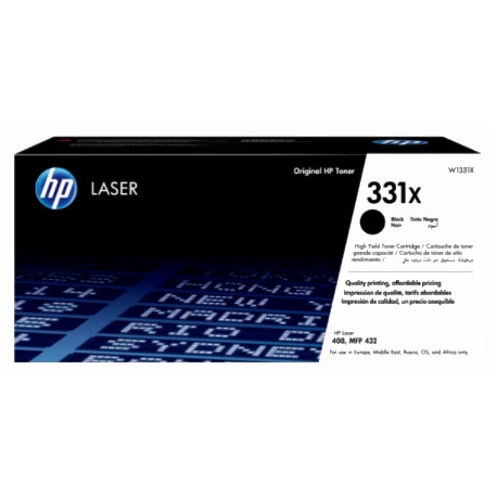 HP 331 - High Yield - black - original - toner cartridge (W1331XH) - for Laser 408dn, MFP 432fdn - 0