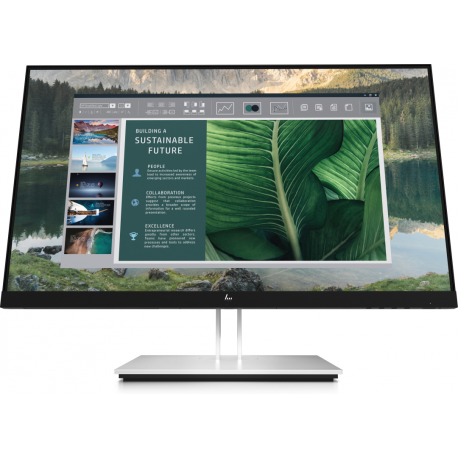 HP E24u G4 - E-Series - LED monitor - 24" (23.8" viewable) - 1920 x 1080 Full HD (1080p) @ 60 Hz - IPS - 250 cd / m² - 1000:1 - 5 ms - HDMI, DisplayPort, USB-C - sparkling black - for Elite Mobile Thin Client mt645 G7; EliteBook 830 G6; Pro Mobile Thin Client mt440 G3 - 0