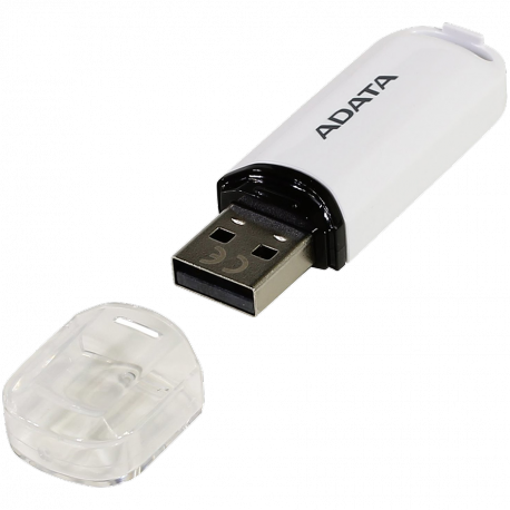 ADATA Classic Series C906 - USB flash drive - 32 GB - USB 2.0 - white - 3
