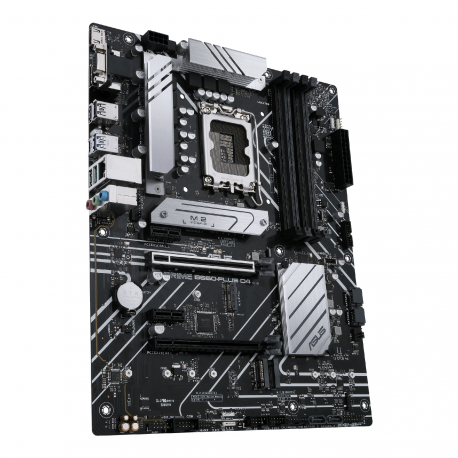 ASUS PRIME B660-PLUS D4 - Motherboard - ATX - LGA1700 Socket - B660 Chipset - USB 3.2 Gen 1, USB 3.2 Gen 2, USB-C 3.2 Gen 2x2, USB-C 3.2 Gen 1 - 2.5 Gigabit LAN - onboard graphics (CPU required) - HD Audio (8-channel) - 3