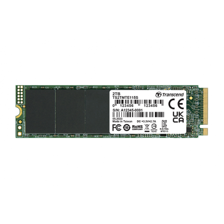 Transcend 115S - SSD - 1 TB - internal - M.2 2280 (double-sided) - PCIe 3.0 x4 (NVMe) - 0
