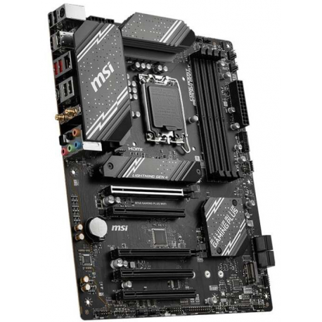 MSI B760 GAMING PLUS WIFI - Motherboard - ATX - LGA1700 Socket - B760 Chipset - USB 3.2 Gen 1, USB 3.2 Gen 2, USB-C 3.2 Gen2 - 2.5 Gigabit LAN, Wi-Fi 6E, Bluetooth - onboard graphics (CPU required) - HD Audio (8-channel) - 1