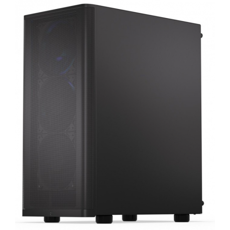 Endorfy Ventum 200 Air - Mid tower - ATX - windowed side panel (tempered glass) - no power supply (ATX) - black - USB / Audio - 2