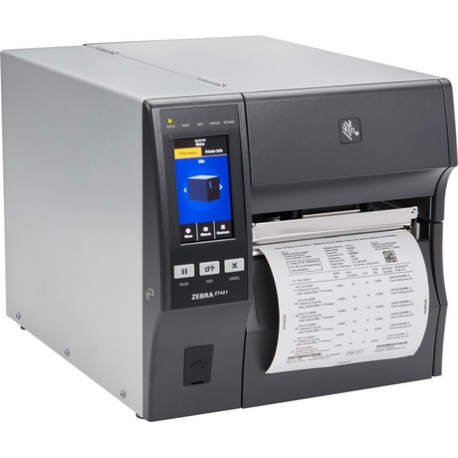 Zebra ZT400 Series ZT421 - Label printer - direct thermal  /  thermal transfer - Roll (17.8 cm) - 203 dpi - up to 305 mm / sec - USB 2.0, LAN, serial, USB host, Bluetooth 4.1 - 0