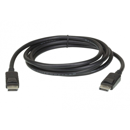 ATEN 2L-7D03DP - DisplayPort cable - DisplayPort (M) to DisplayPort (M) - DisplayPort 1.2 - 3 m - 4K support - black - 0