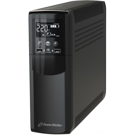 POWERWALKER VI 1000 CSW FR UPS Line-Interactive CSW 1000VA 4x FR RJ11 / RJ45 in/out USB LCD - 0