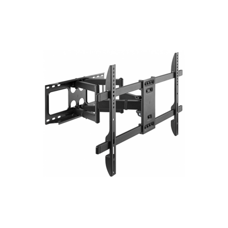 Gembird WM-80ST-02 - Mounting kit (wall mount) - for LCD TV - full motion - plastic, steel - black - screen size: 37"-80" - 0