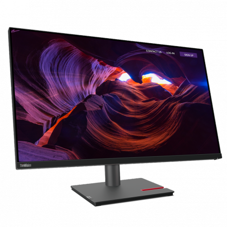 Lenovo ThinkVision P32p-30 - LED monitor - 31.5" - 3840 x 2160 4K - IPS - 350 cd / m² - 1000:1 - 4 ms - HDMI, DisplayPort, USB - raven black - 0