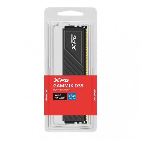 XPG GAMMIX D35 - DDR4 - module - 8 GB - DIMM 288-pin - 3200 MHz / PC4-25600 - CL16 - 1.35 V - unbuffered - black - 2
