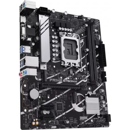 ASUS PRIME B760M-K - Motherboard - micro ATX - LGA1700 Socket - B760 Chipset - USB 3.2 Gen 1 - 2.5 Gigabit LAN - onboard graphics (CPU required) - HD Audio (8-channel) - 1