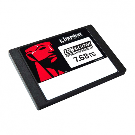 Kingston DC600M - SSD - Mixed Use - encrypted - 7.68 TB - internal - 2.5" - SATA 6Gb / s - 256-bit AES - Self-Encrypting Drive (SED) - 1