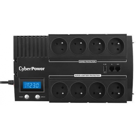 CyberPower BRICs II BR700ELCD - UPS - AC 230 V - 420 Watt - 700 VA - 7 Ah - USB - output connectors: 8 - 2
