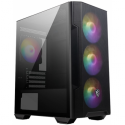 MSI MAG FORGE M100R - Tower - ATX - windowed side panel (tempered glass) - no power supply (ATX) - USB / Audio