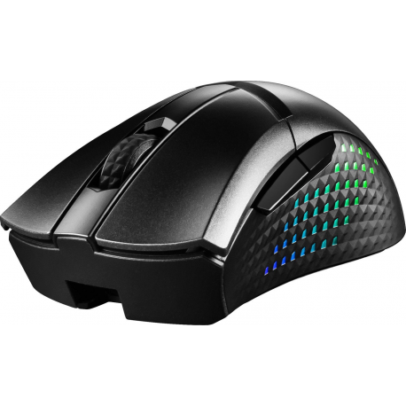 MSI Clutch GM51 - Mouse - lightweight - right-handed - optical - 6 buttons - wireless, wired - Bluetooth, 2.4 GHz - USB wireless receiver - 6