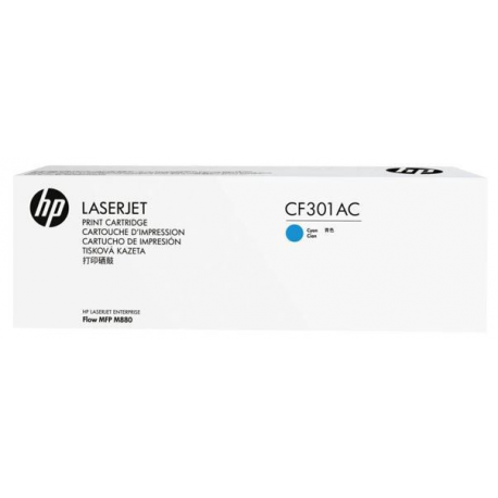 HP 827A - Cyan - original - toner cartridge (CF301AC) - for LaserJet Enterprise Flow MFP M880; LaserJet Managed Flow MFP M880 - 0