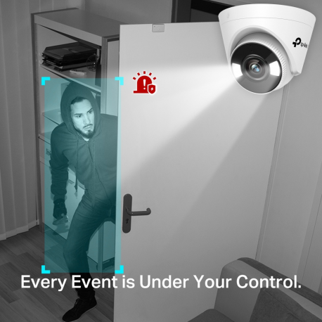 TP-Link VIGI C440-W V1 - Network surveillance camera - pan  /  tilt - turret - colour (Day&Night) - 2560 x 1440 - M12 mount - fixed focal - audio - wireless - Wi-Fi - LAN 10 / 100 - H.264, H.265, H.265+, H.264+ - DC 12 V - 2