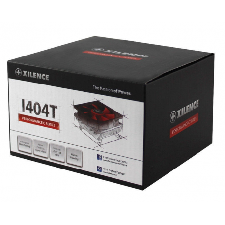 Xilence Performance C Series I404T - Processor cooler - (for: LGA1156, LGA1155, LGA1150, LGA1151) - aluminium - 92 mm - 2