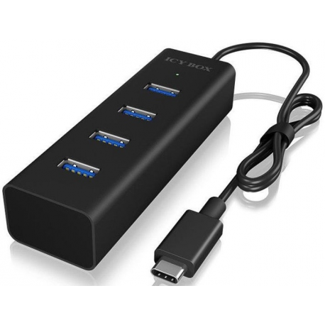 ICY BOX IB-Hub1409-C3 - Hub - 4 x SuperSpeed USB 3.0 - desktop - 1