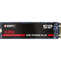 EMTEC SSD Power Plus X250 - SSD - 512 GB - internal - M.2 2280 - SATA 6Gb / s