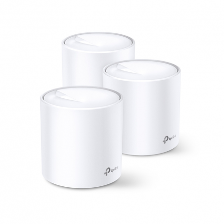 TP-Link Deco X60 - Wi-Fi system (3 routers) - GigE - 802.11a / b / g / n / ac / ax - Dual Band - 1